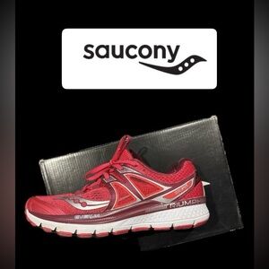 Saucony Pink and Silver Running Shoe